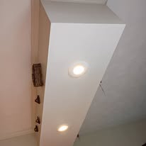 Ceiling detail painting in progress